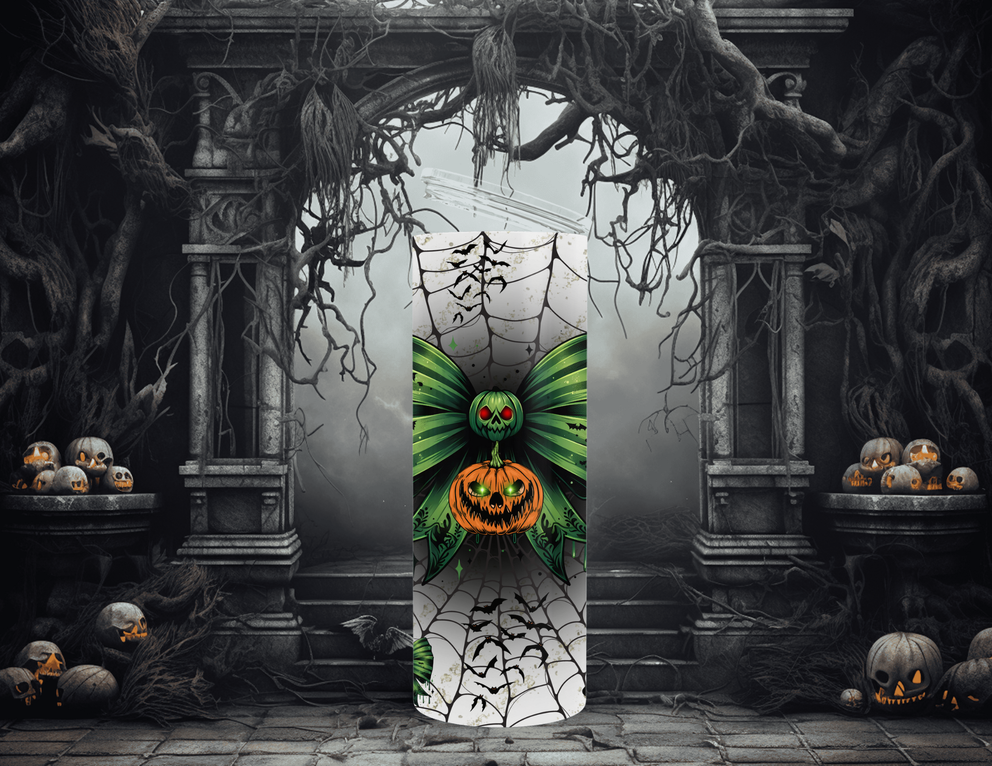 Halloween Spooky Bow Tumbler