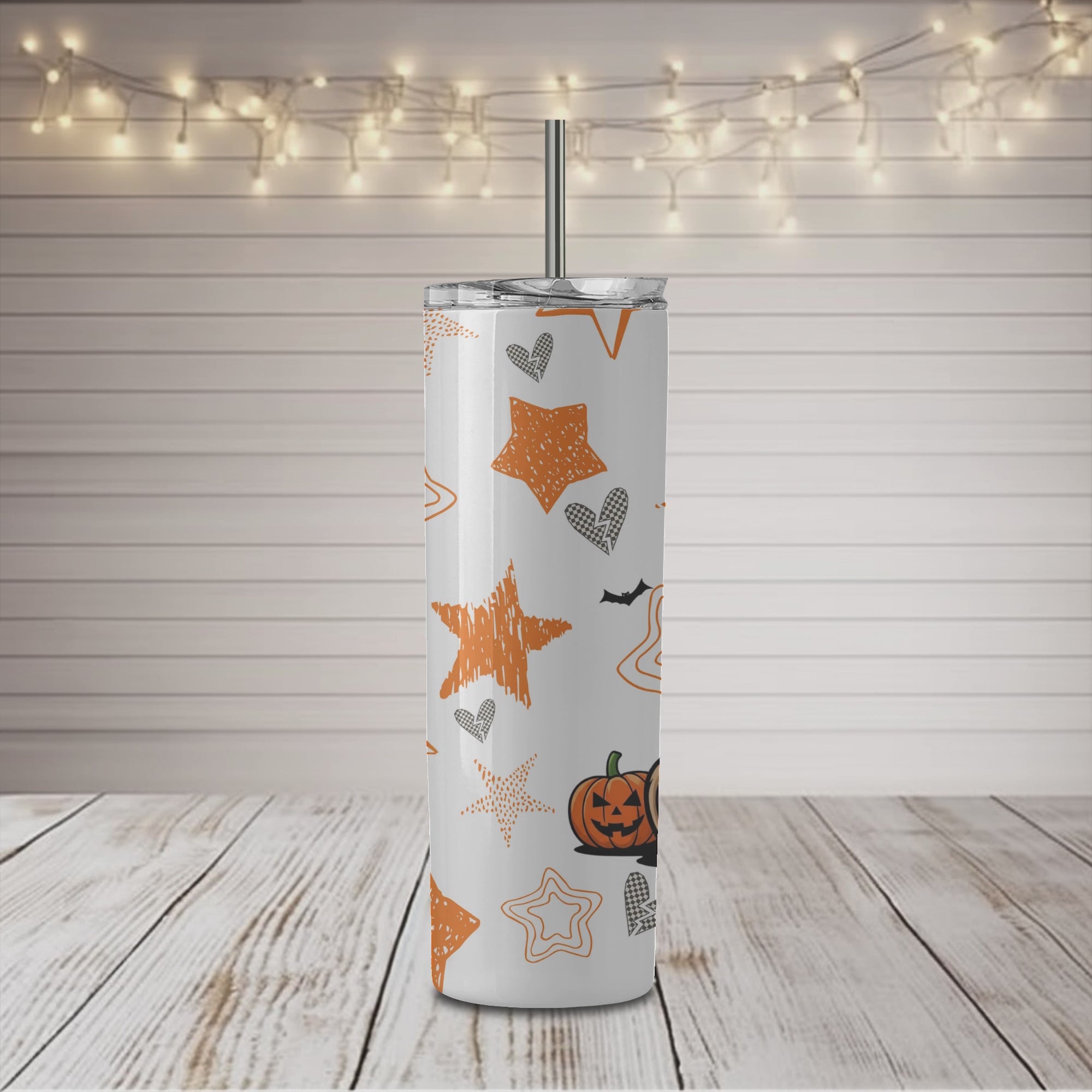Halloween Elder Emo Club Jason Bear 20oz Skinny Sublimation Tumbler