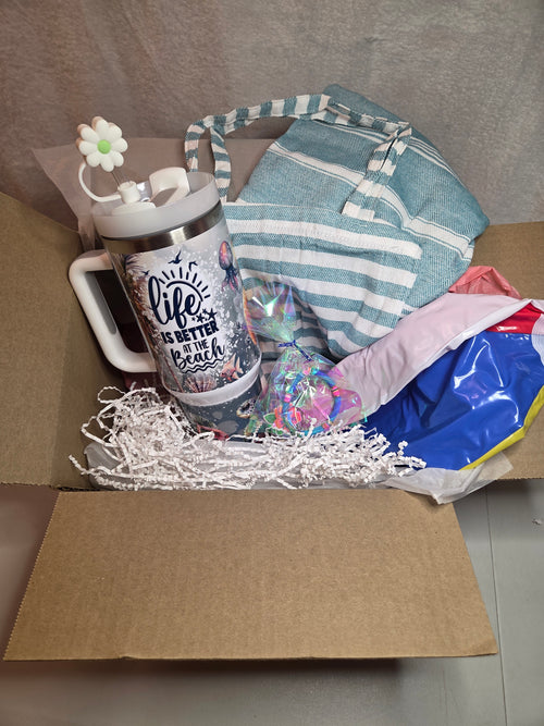 40 oz Tumbler Gift Set Life is Better at the Beach