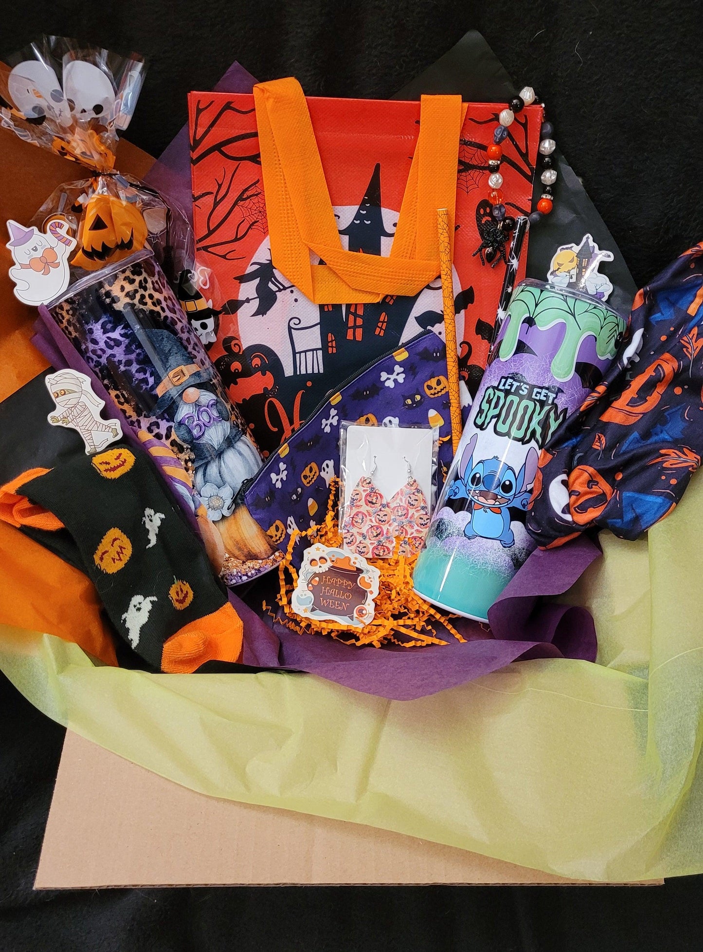 Halloween Themed Mystery Tumbler with Mystery Bag