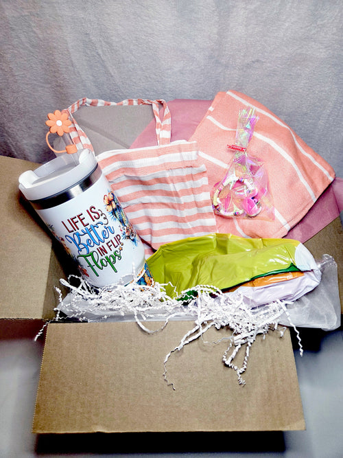 40 0z Tumbler Gift Set Life is Better in Flip Flops