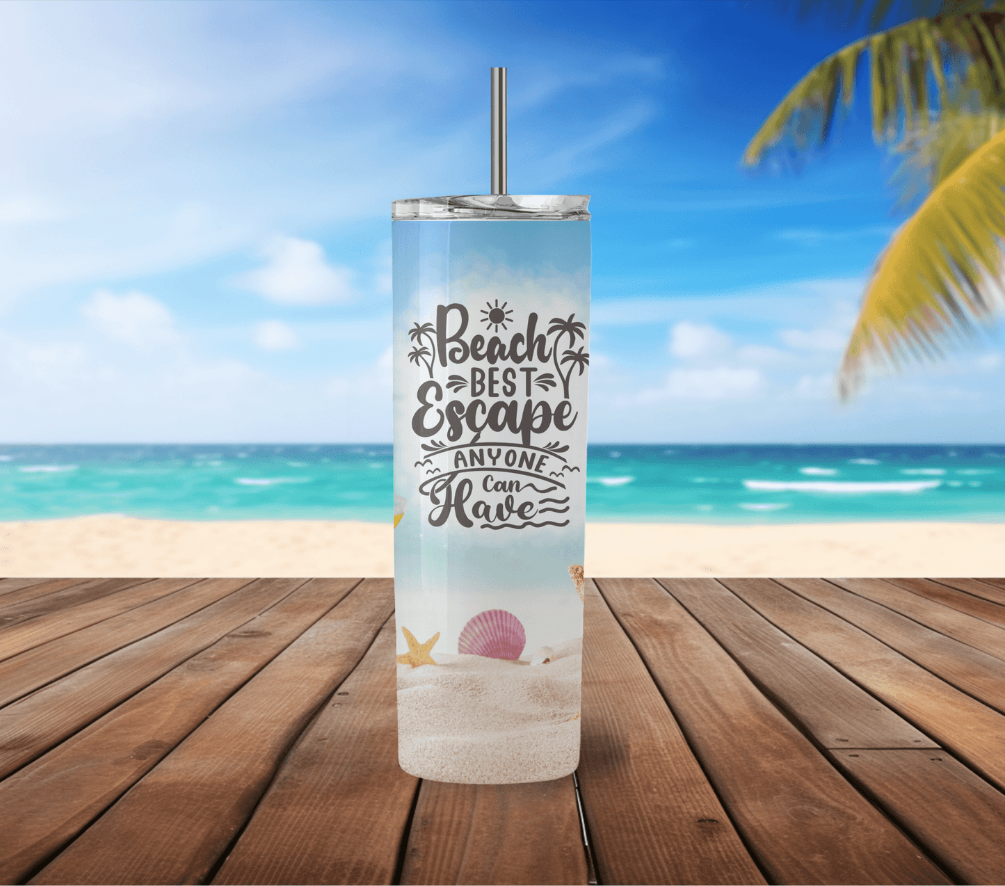 Beach Best Escape 20 oz Skinny Tumbler