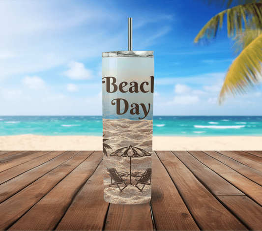 Vaso delgado de 20 oz Beach Day