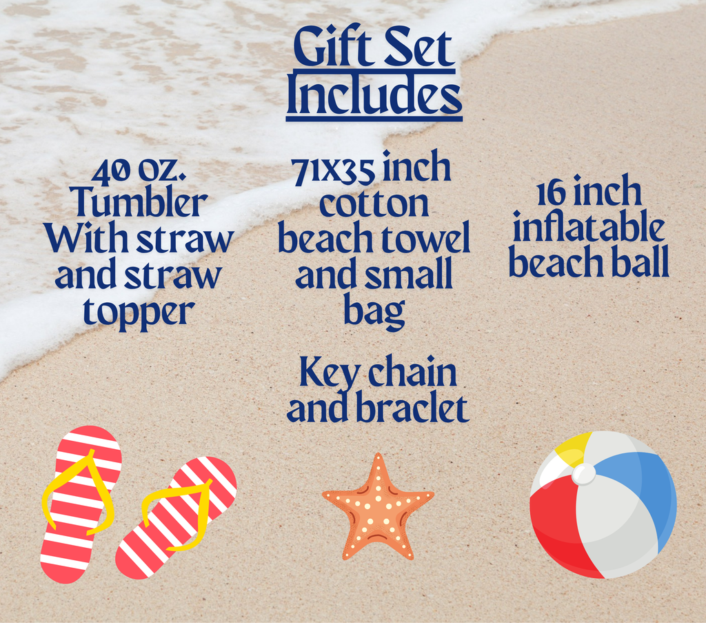 40 0z Tumbler Gift Set Life is Better in Flip Flops