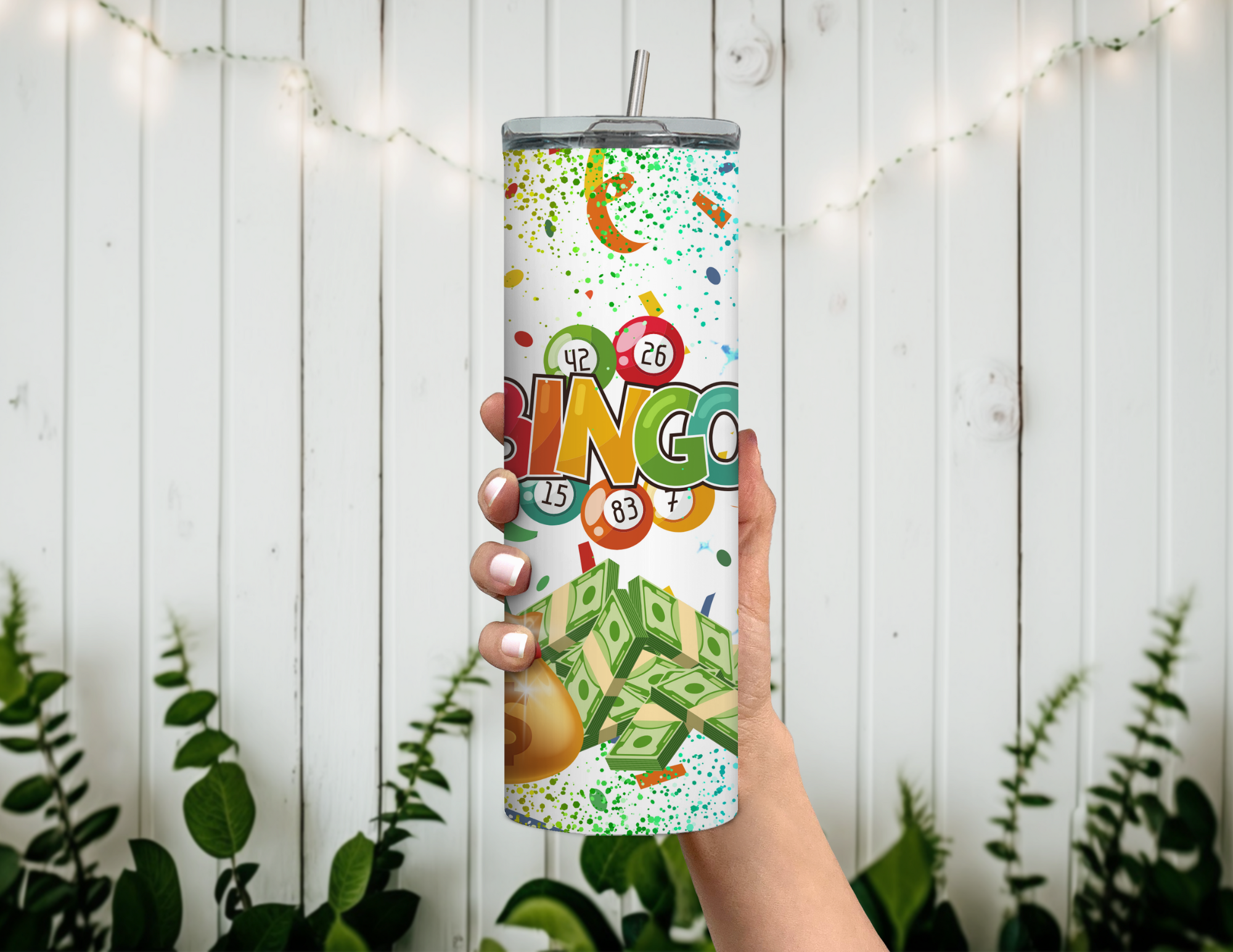 Bingo Rainbow Colors Tumbler