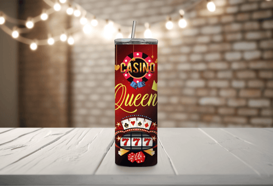 Casino Queen 20 oz Skinny Tumbler