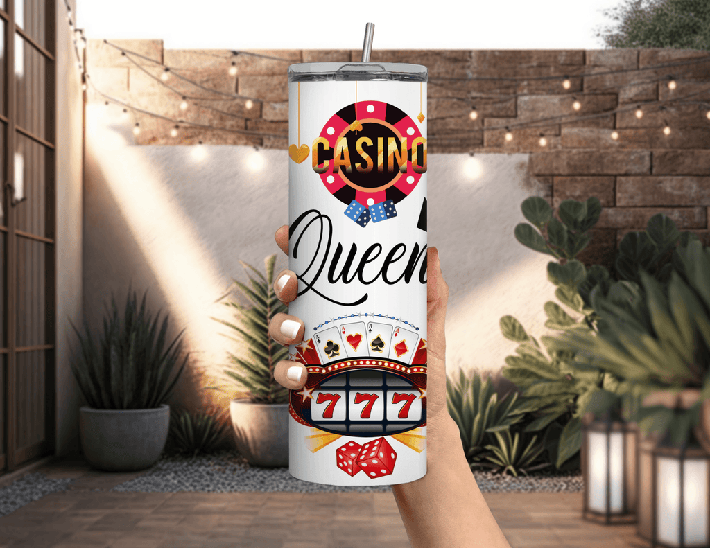 Casino Queen 20 oz Skinny Tumbler