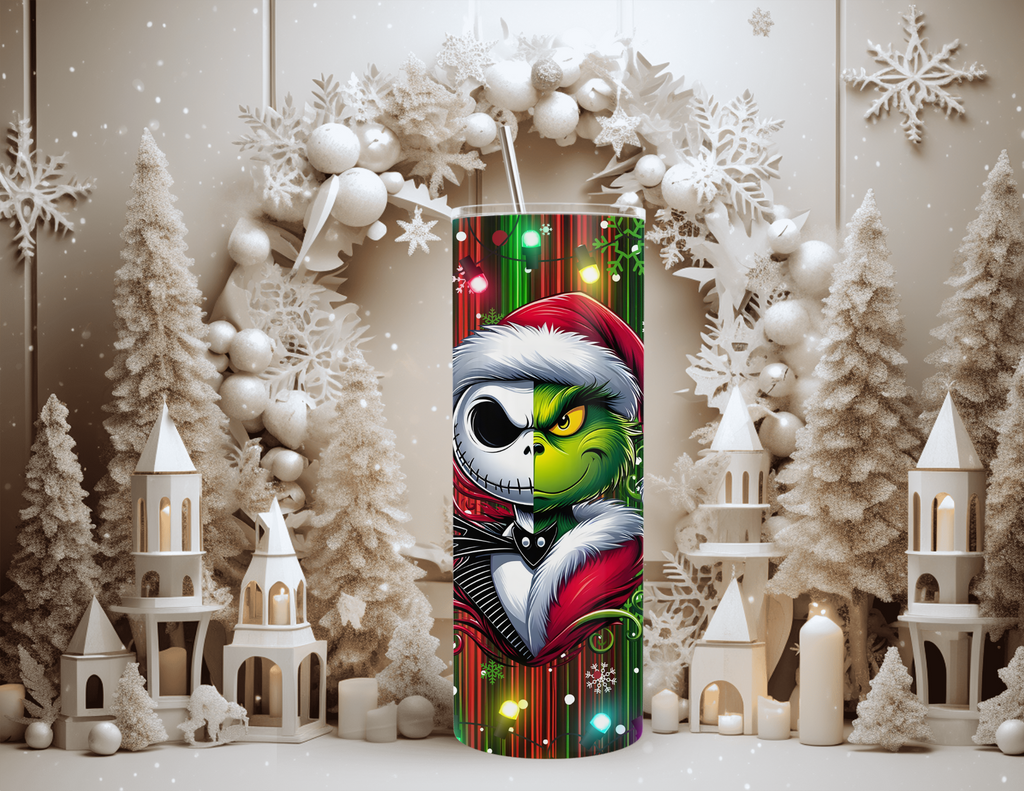 Christmas Cartoon Grinch / Jack Friends Tumbler