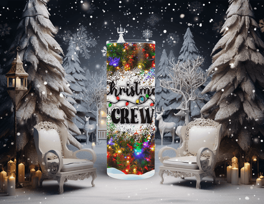 Christmas Crew Lights 20 oz Skinny Tumbler