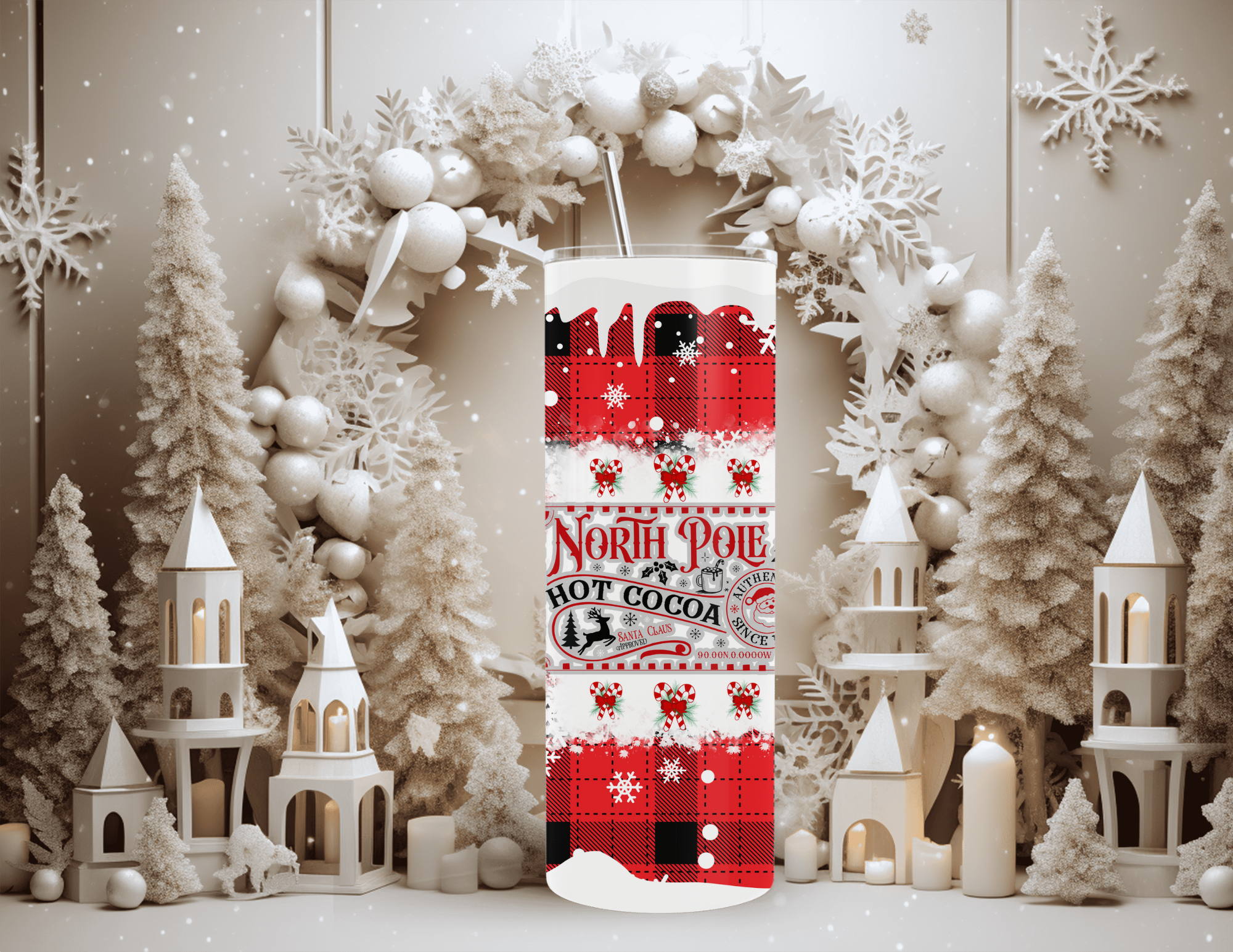 Christmas North Pole Hot Cocoa Tumbler