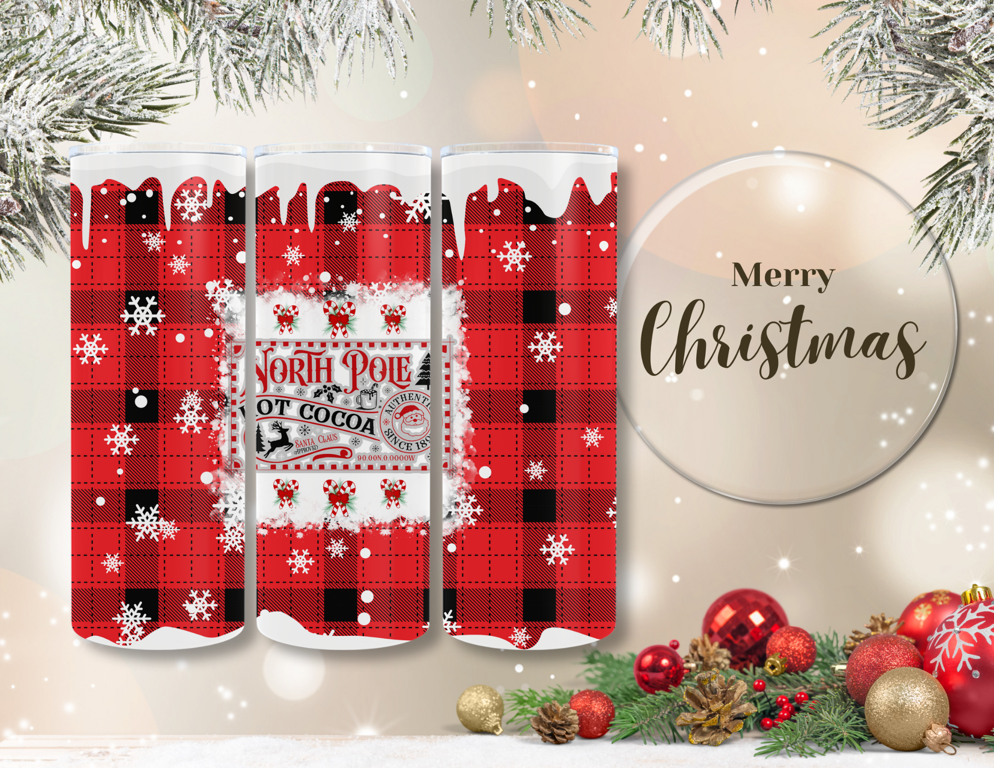 Christmas North Pole Hot Cocoa Tumbler
