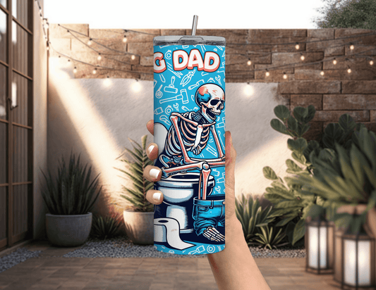 Vaso delgado de 20 oz "Doing Dad Sh*t"