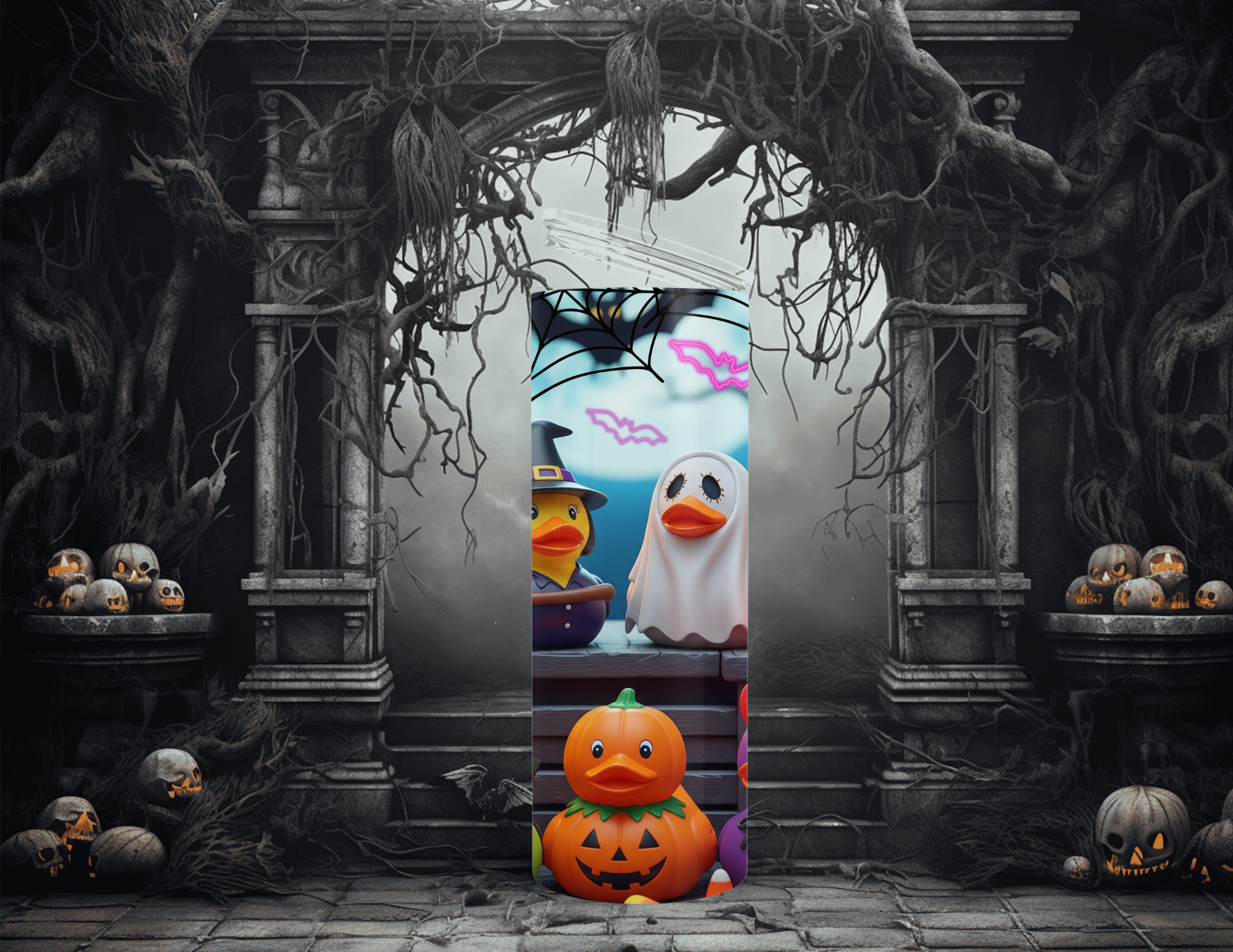 Rubber Duck Halloween Party 20oz Skinny Sublimation Tumbler