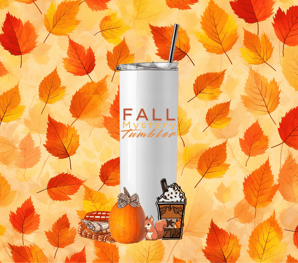 Vaso misterioso con temática de otoño y bolsa de regalo misteriosa
