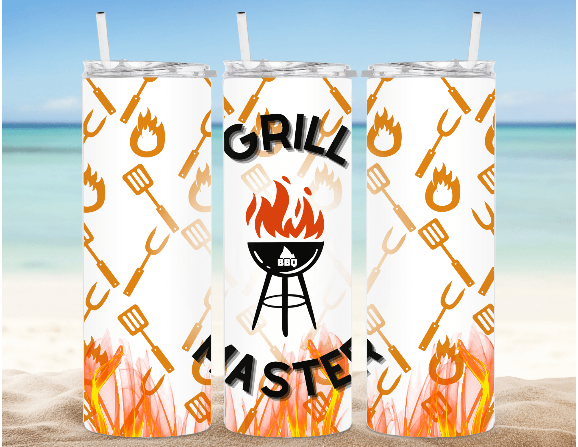 Grill Master 20 oz Skinny Tumbler