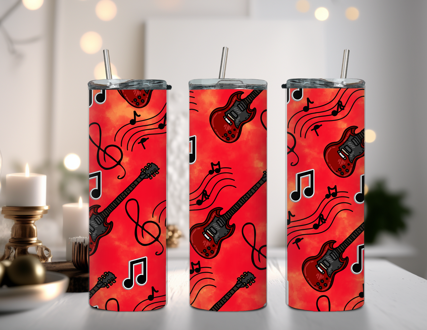 Music Tumbler Bundle Set 20 oz Skinny Tumblers