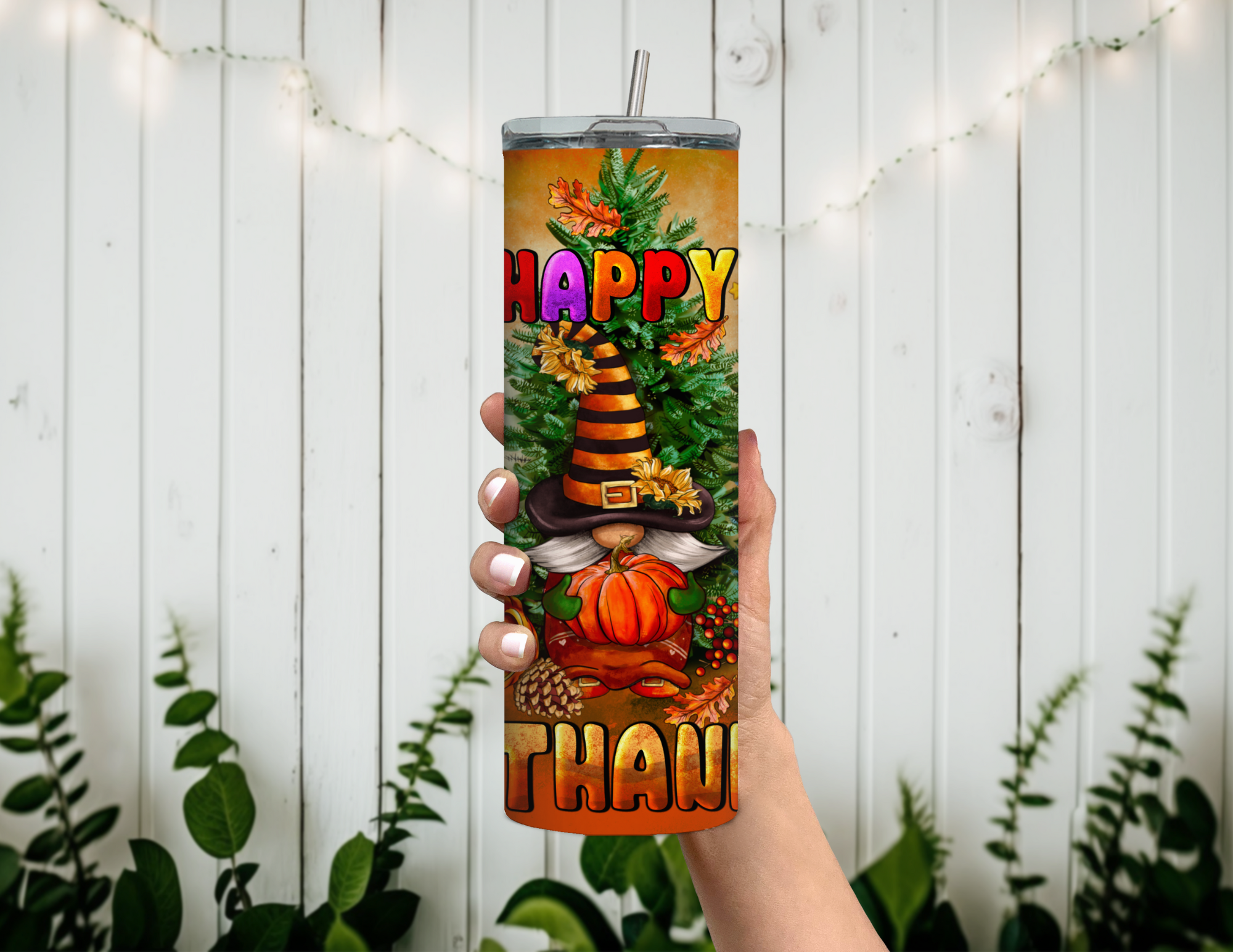 Happy Hallothanksmas Tumbler