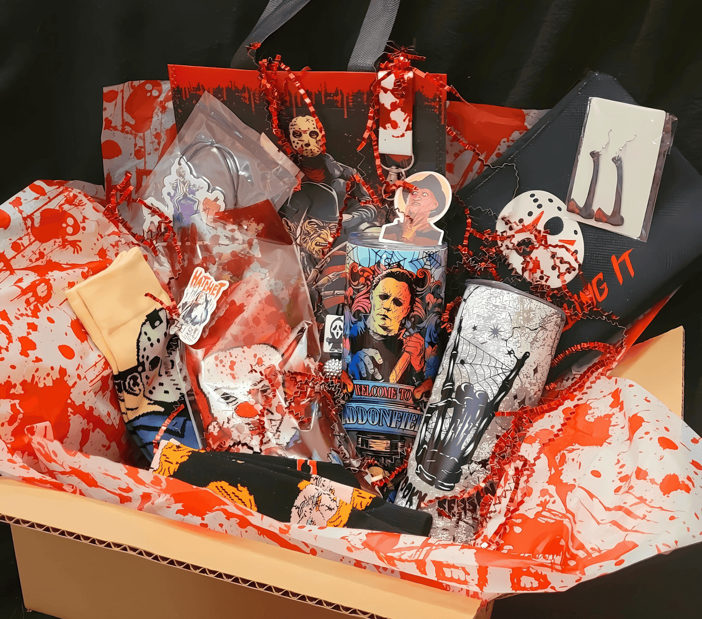 Horror Themed Mystery Tumbler with Gift Bag