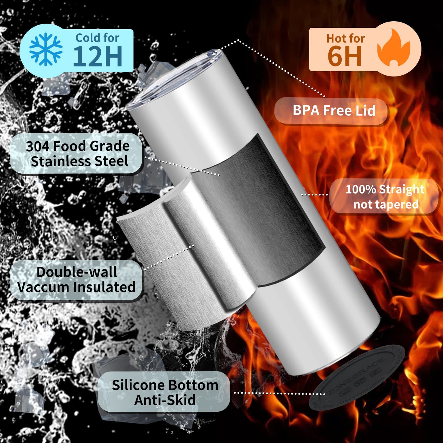 Horror Character Vintage Style 20oz Skinny Sublimation Tumbler
