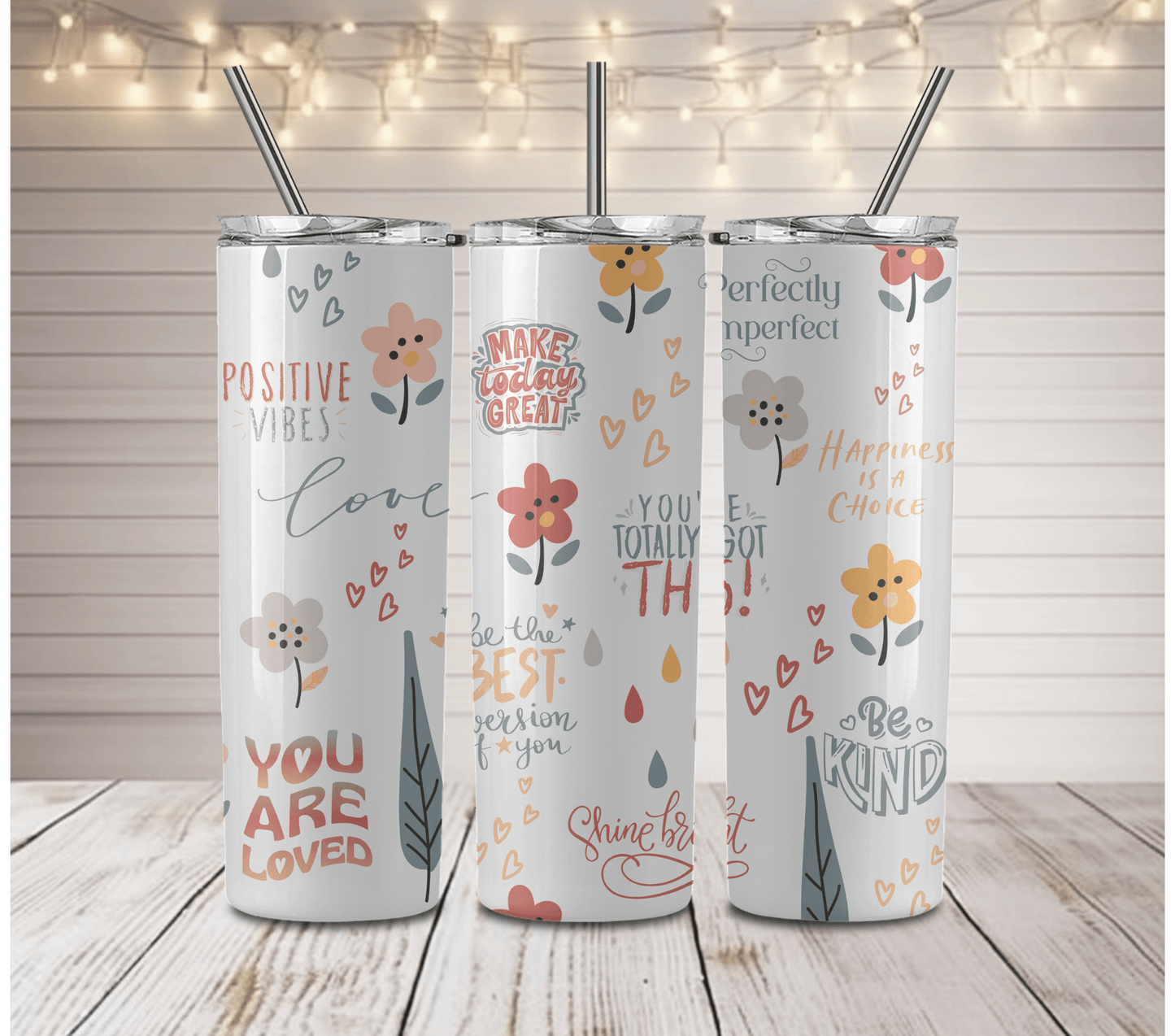 Inspirational Mix 20 oz Skinny Tumbler