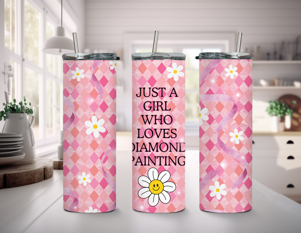 Just a Girl Who Love Diamond Painting Tumbler