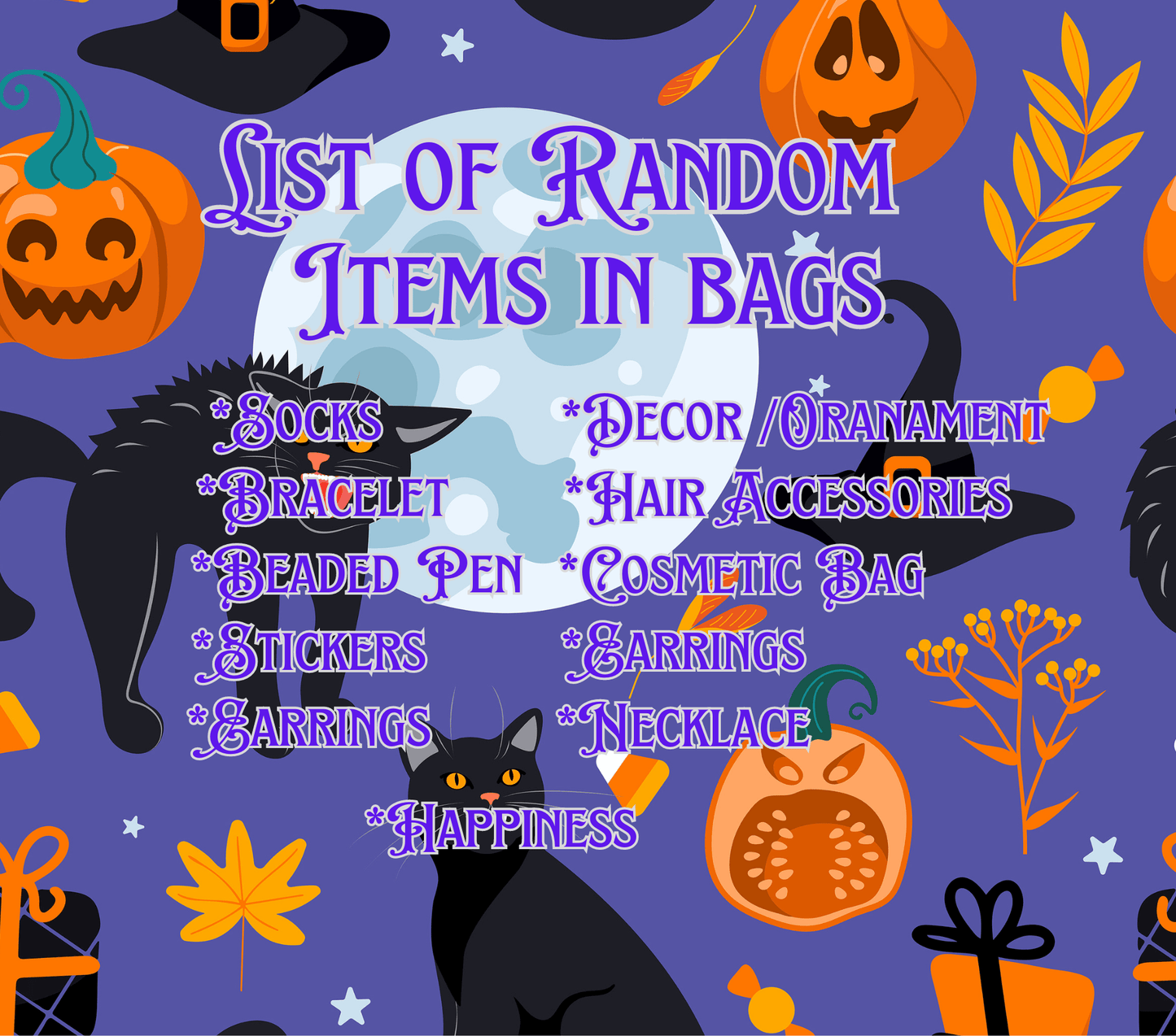 Halloween Themed Mystery Tumbler with Mystery Bag