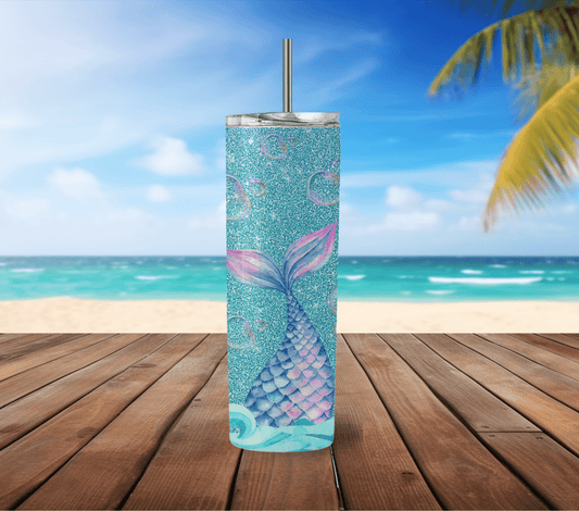 Mermaid Days 20 oz Skinny Tumbler