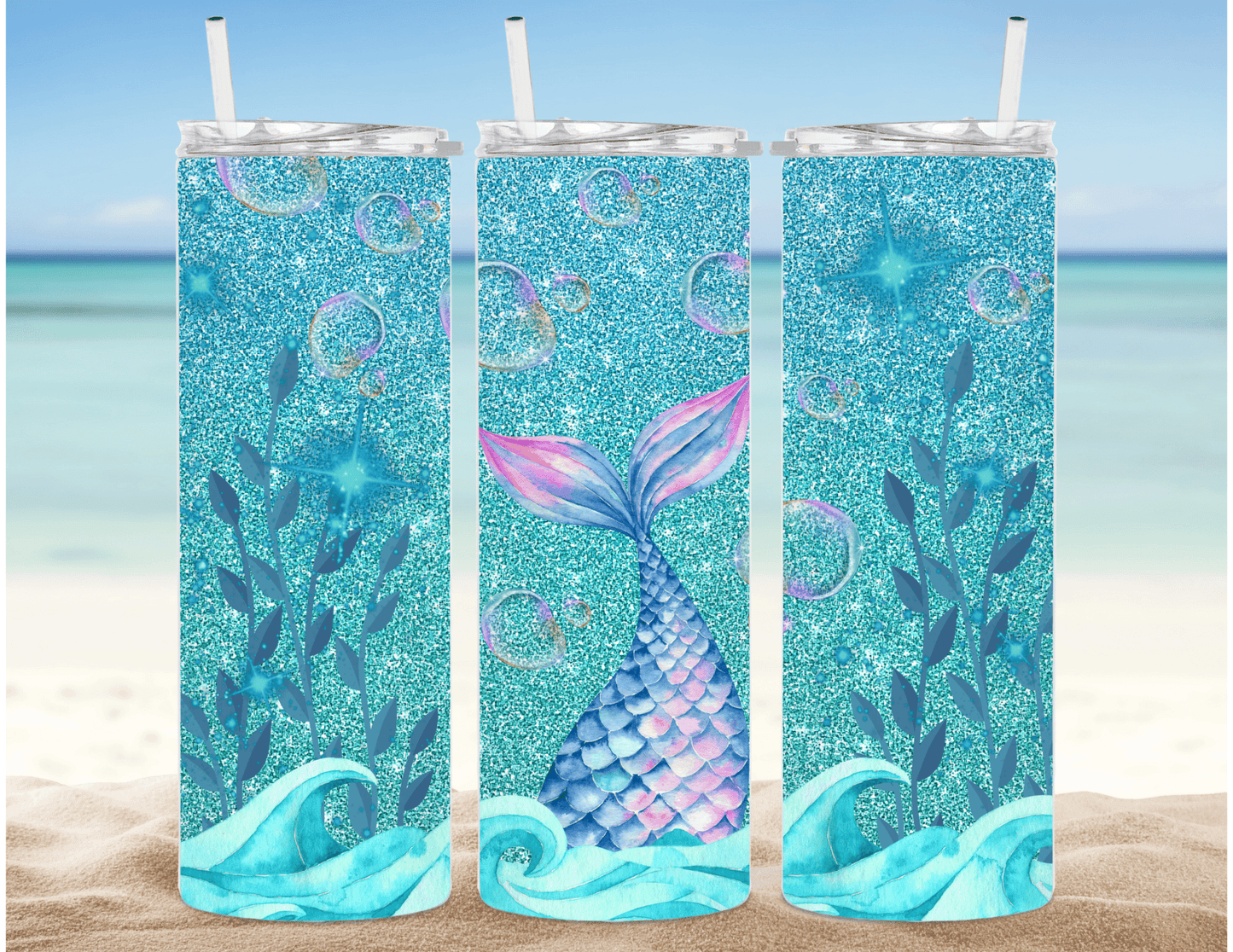 Mermaid Days 20 oz Skinny Tumbler