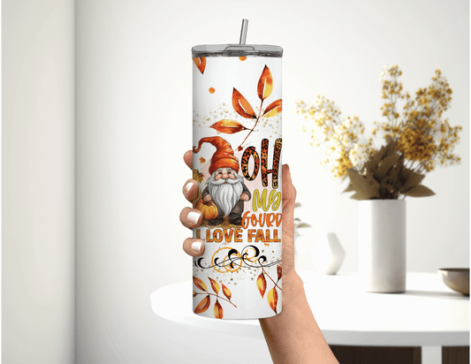 Oh My Gourd I Love Fall Vaso delgado de 20 oz