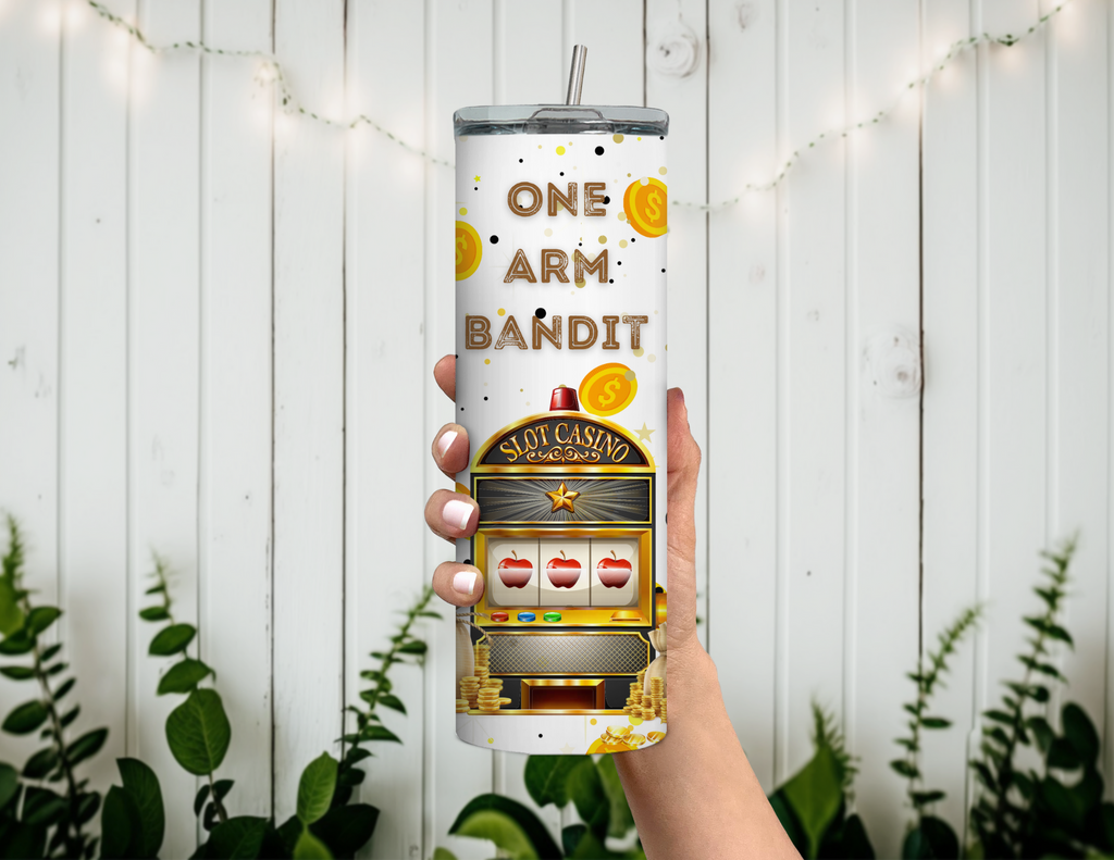 Vaso delgado de 20 oz de One Arm Bandit