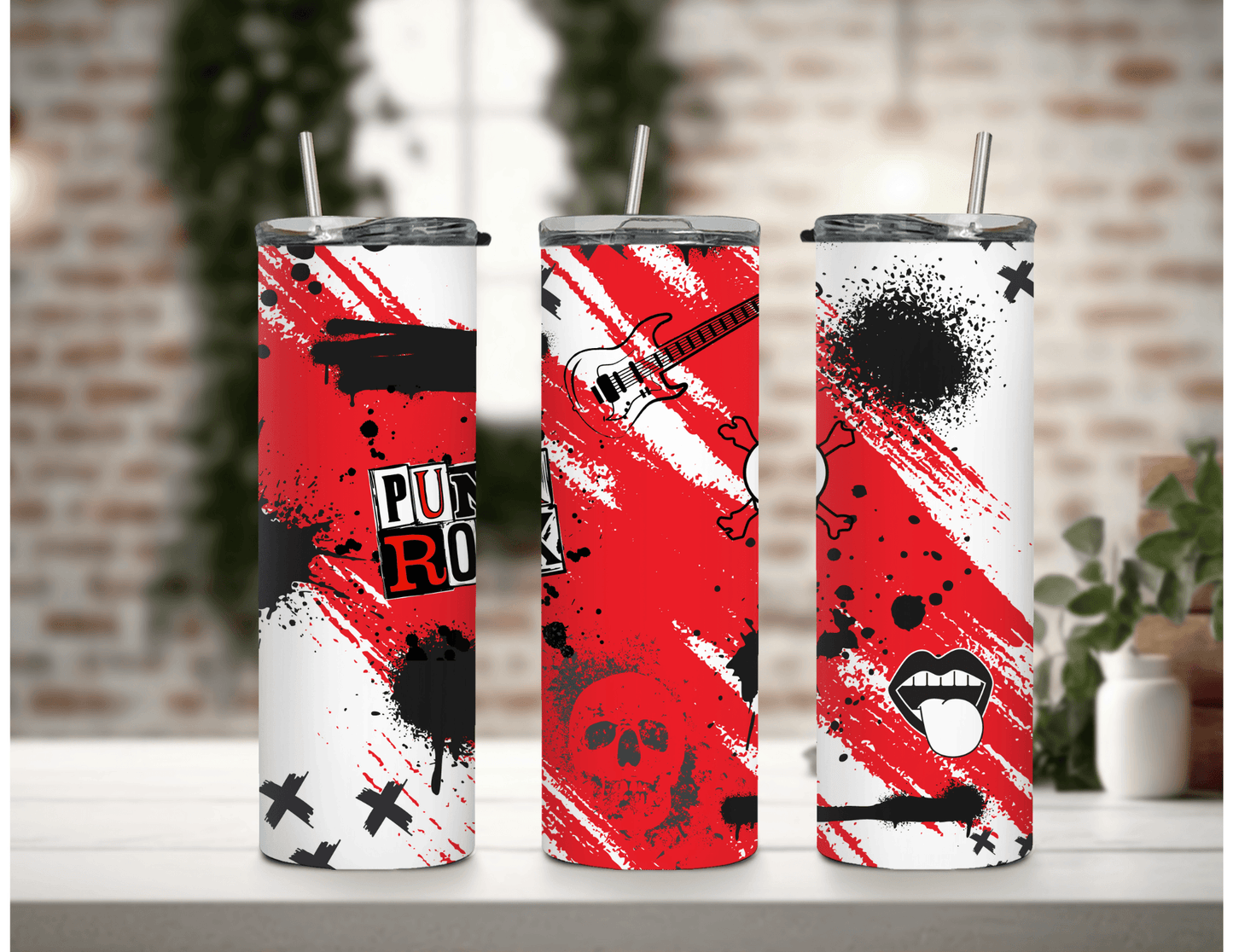 Punk Rock Bundle Set 20 oz Skinny Tumblers