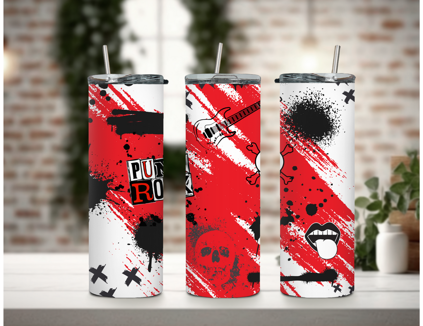 Punk Rock Bundle Set 20 oz Skinny Tumblers