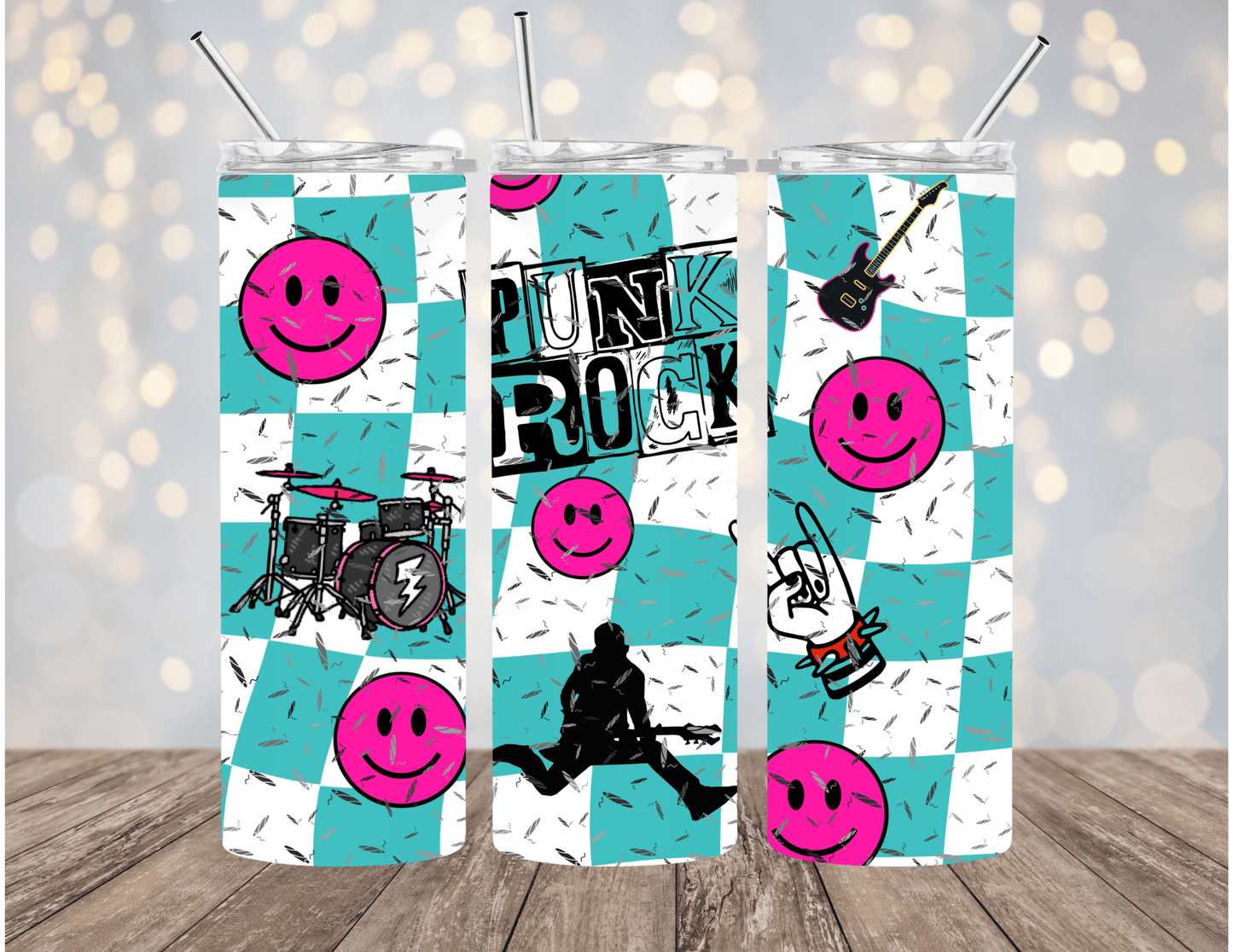 Punk Rock Bundle Set 20 oz Skinny Tumblers