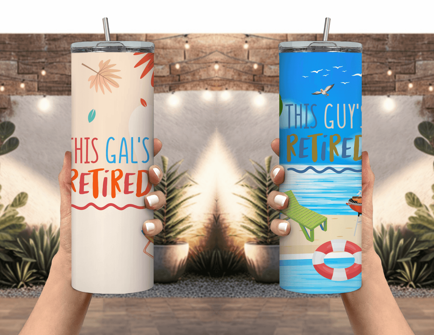 Retirement Bundle Set 20 oz Skinny Tumblers