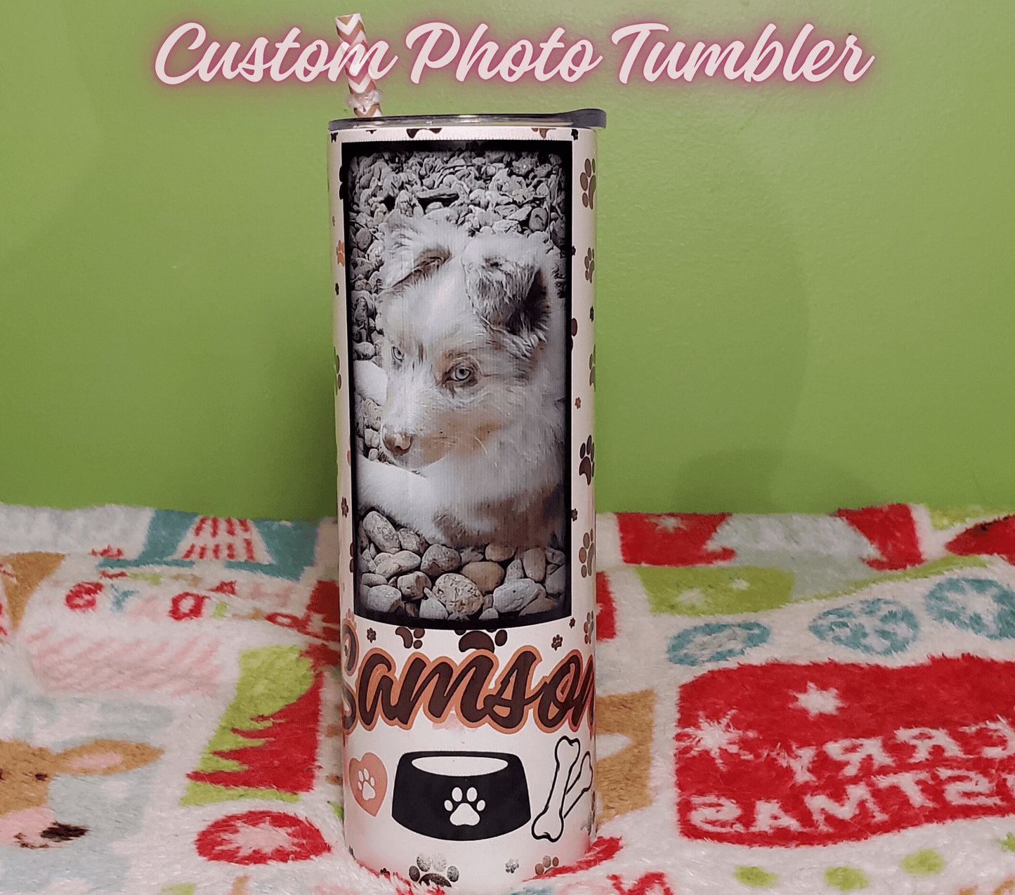 Custom Photo 20 oz Skinny Tumbler