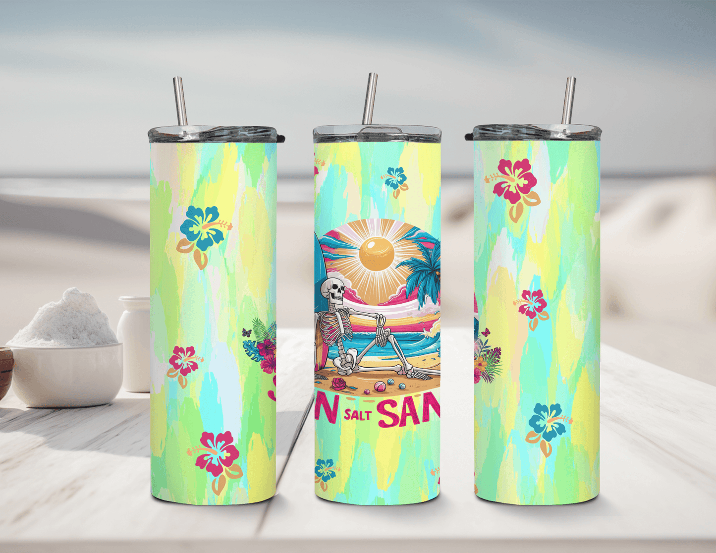 Sun Salt Sand 20 oz Skinny Tumbler