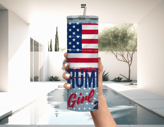 Trump Girl 2024 20 oz Skinny Tumbler