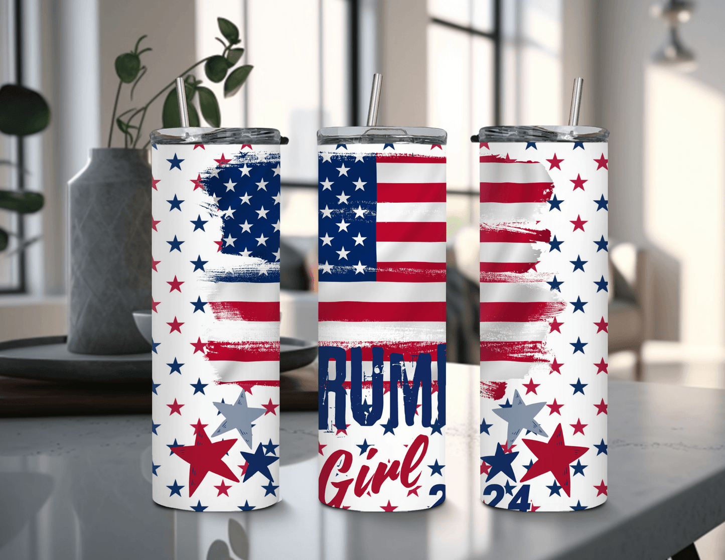 Trump Girl 2024 20 oz Skinny Tumbler