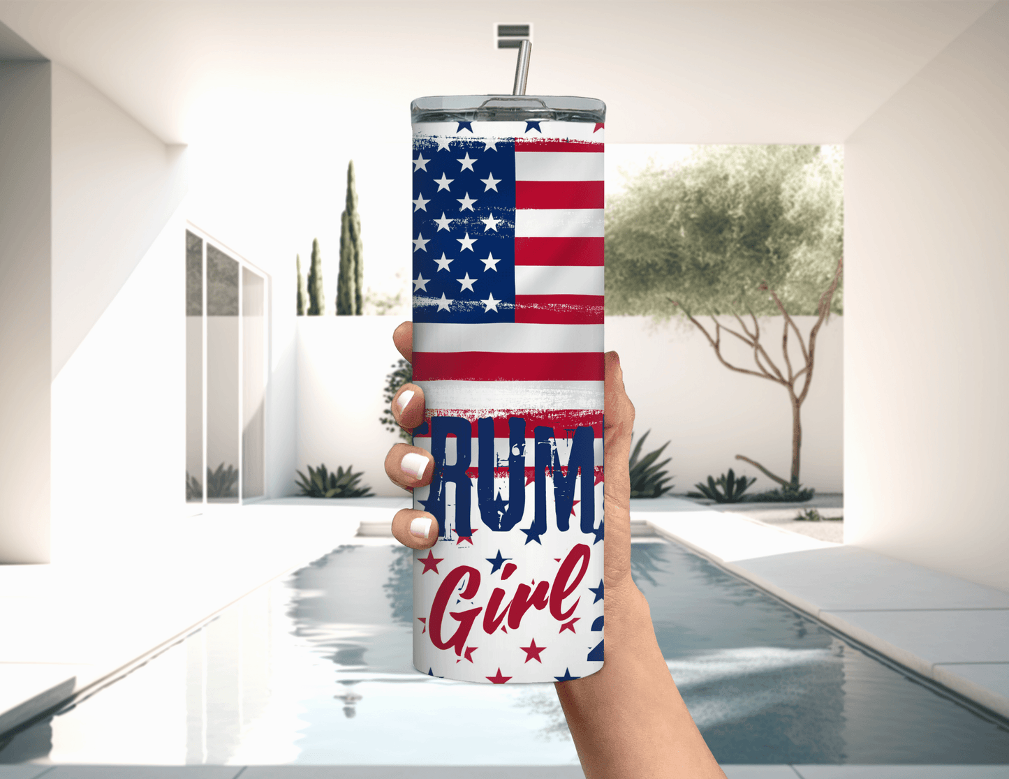 Vaso delgado de 20 oz Trump Girl 2024