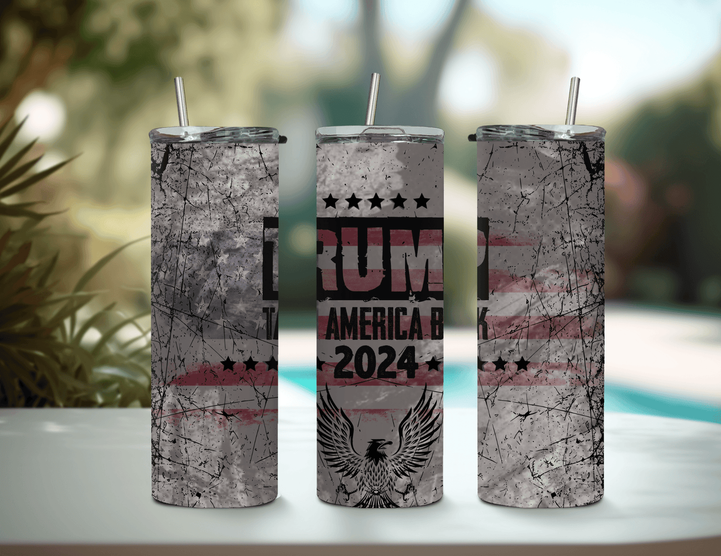 Trump Take America Back 20 oz Skinny Tumbler