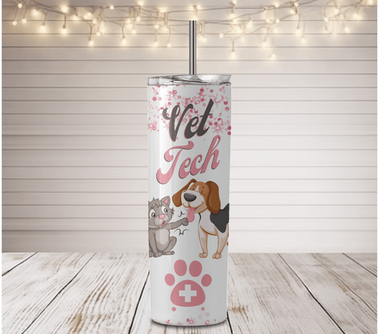 Vet Tech 20 oz Skinny Tumbler