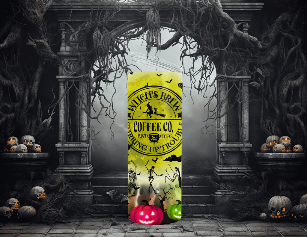Vaso delgado de 20 oz de Witch's Brew Coffee