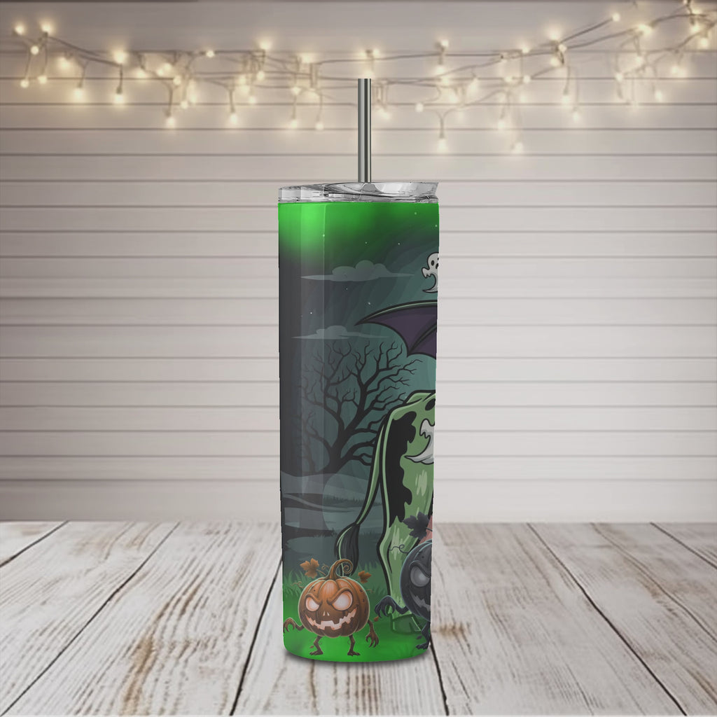 Halloween Alien Cow Tumbler