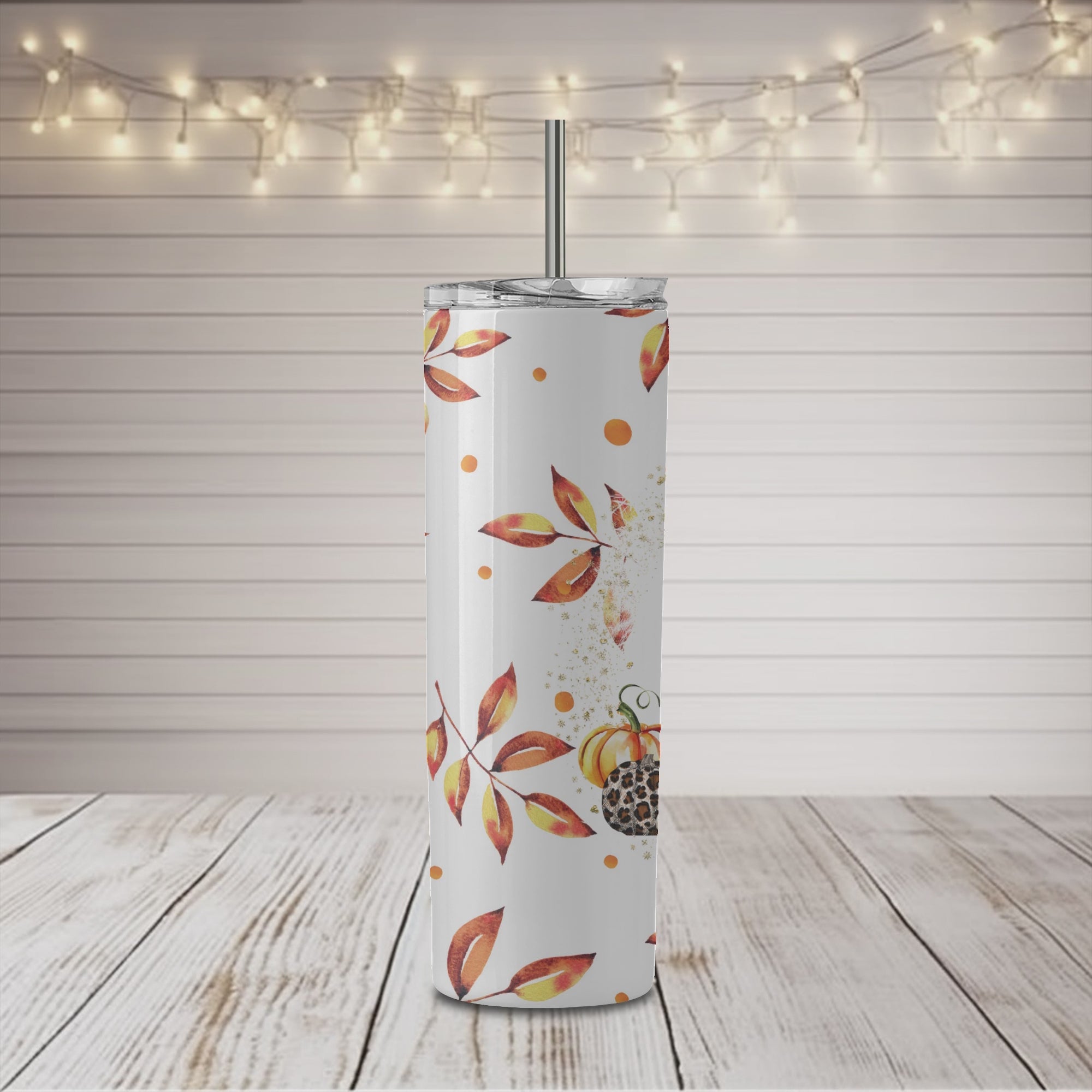 Oh My Gourd I Love Fall Vaso delgado de 20 oz
