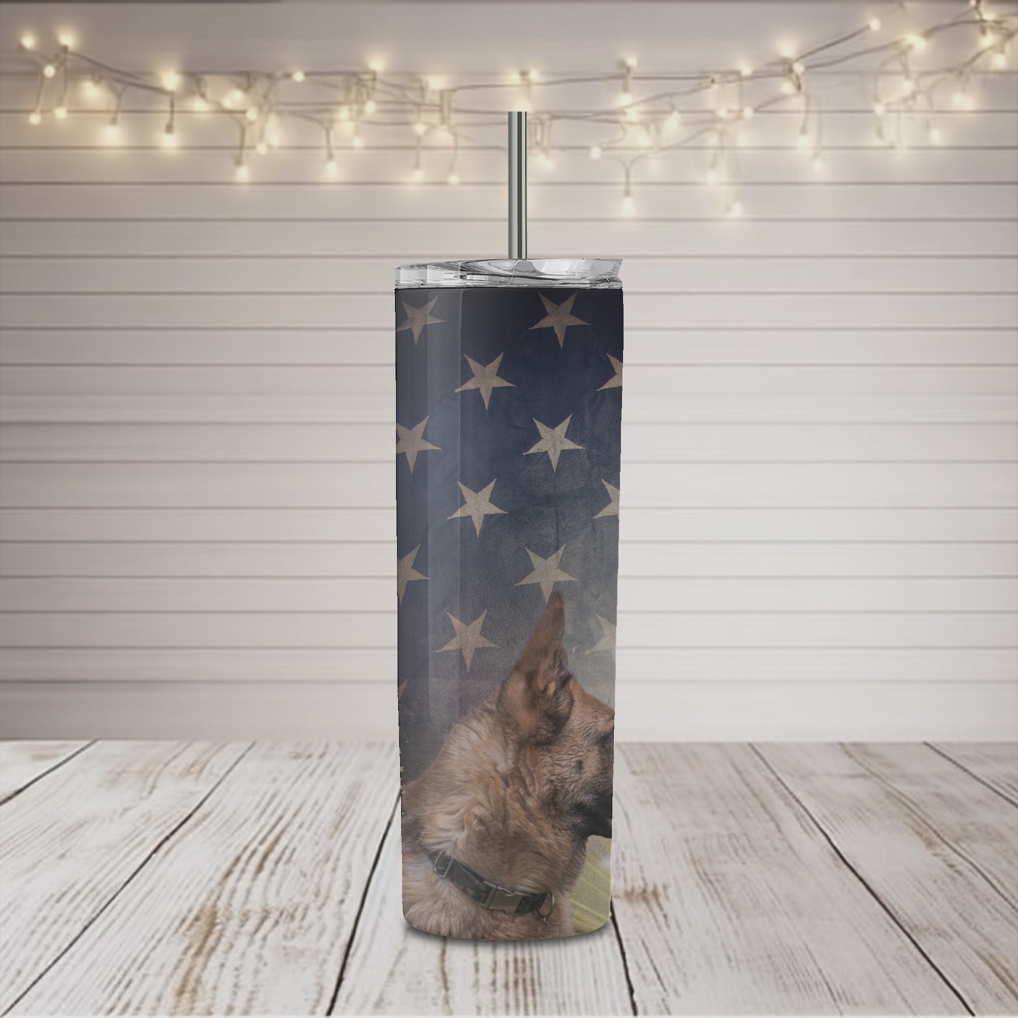 Strength Courage Honor 20 oz Skinny Tumbler