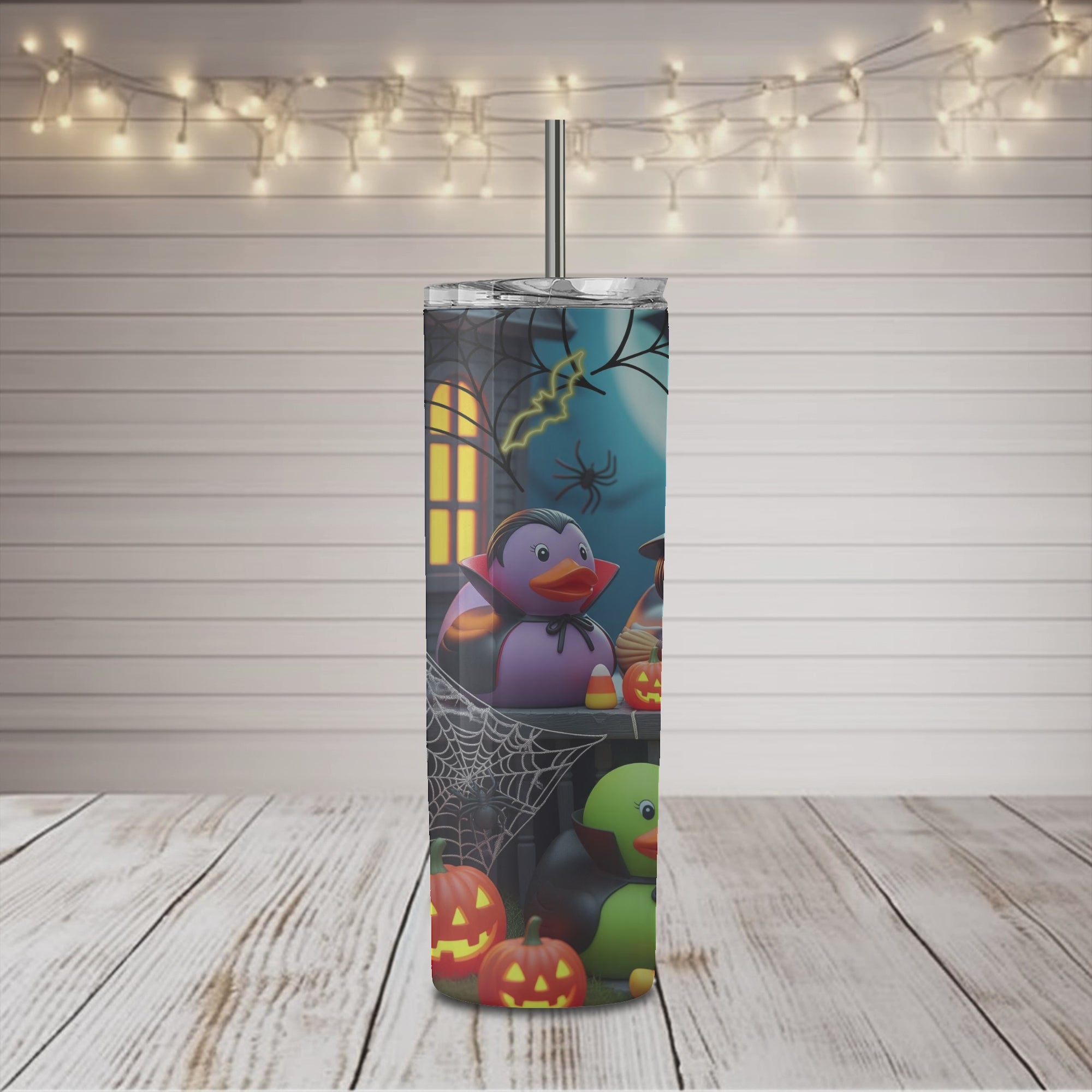 Rubber Duck Halloween Party 20oz Skinny Sublimation Tumbler