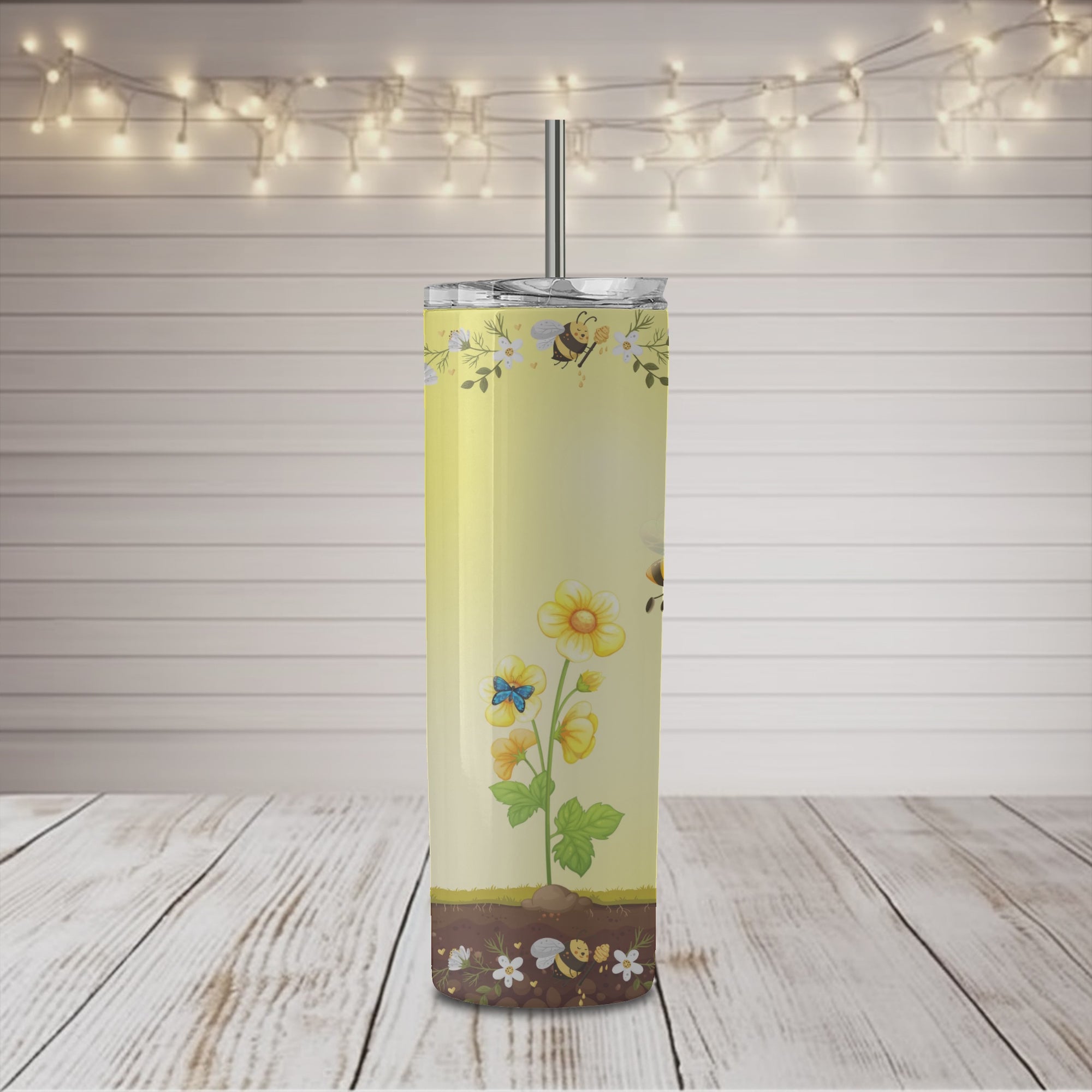 Bee Days 20 oz Skinny Sublimation Tumbler