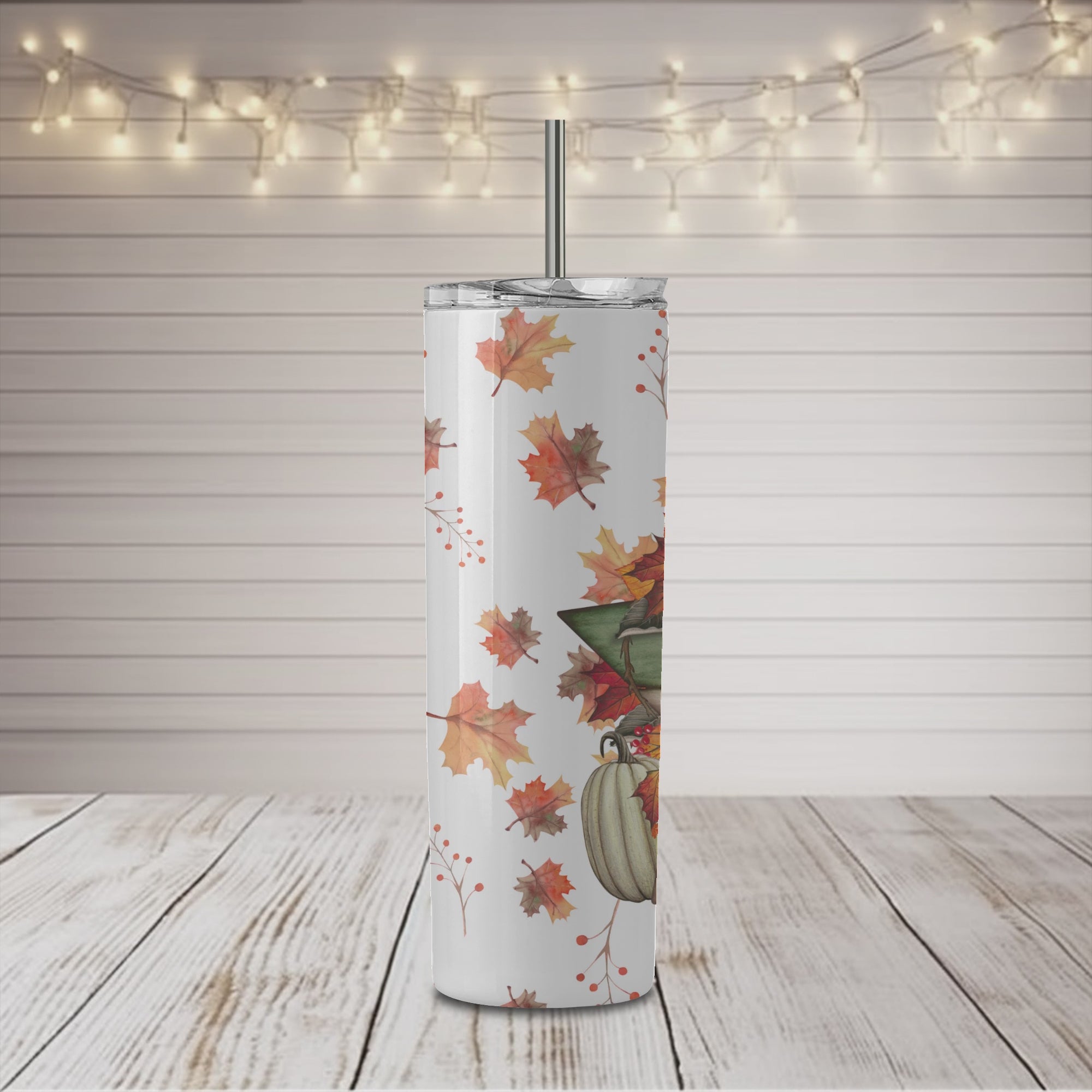 Vaso delgado de 20 oz Fall Vibes