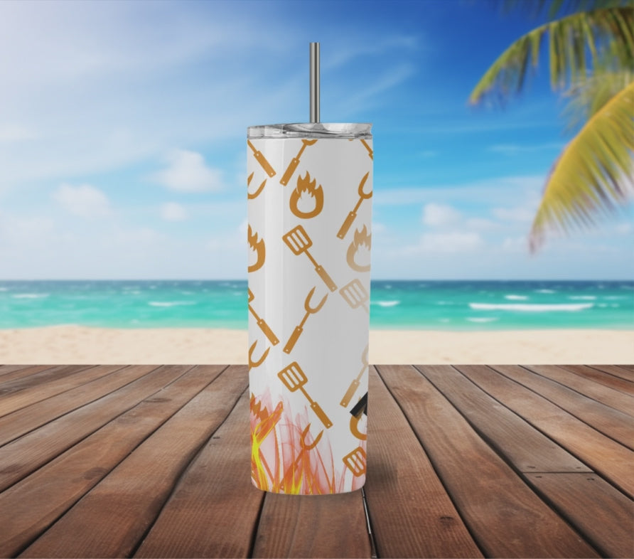 Grill Master 20 oz Skinny Tumbler