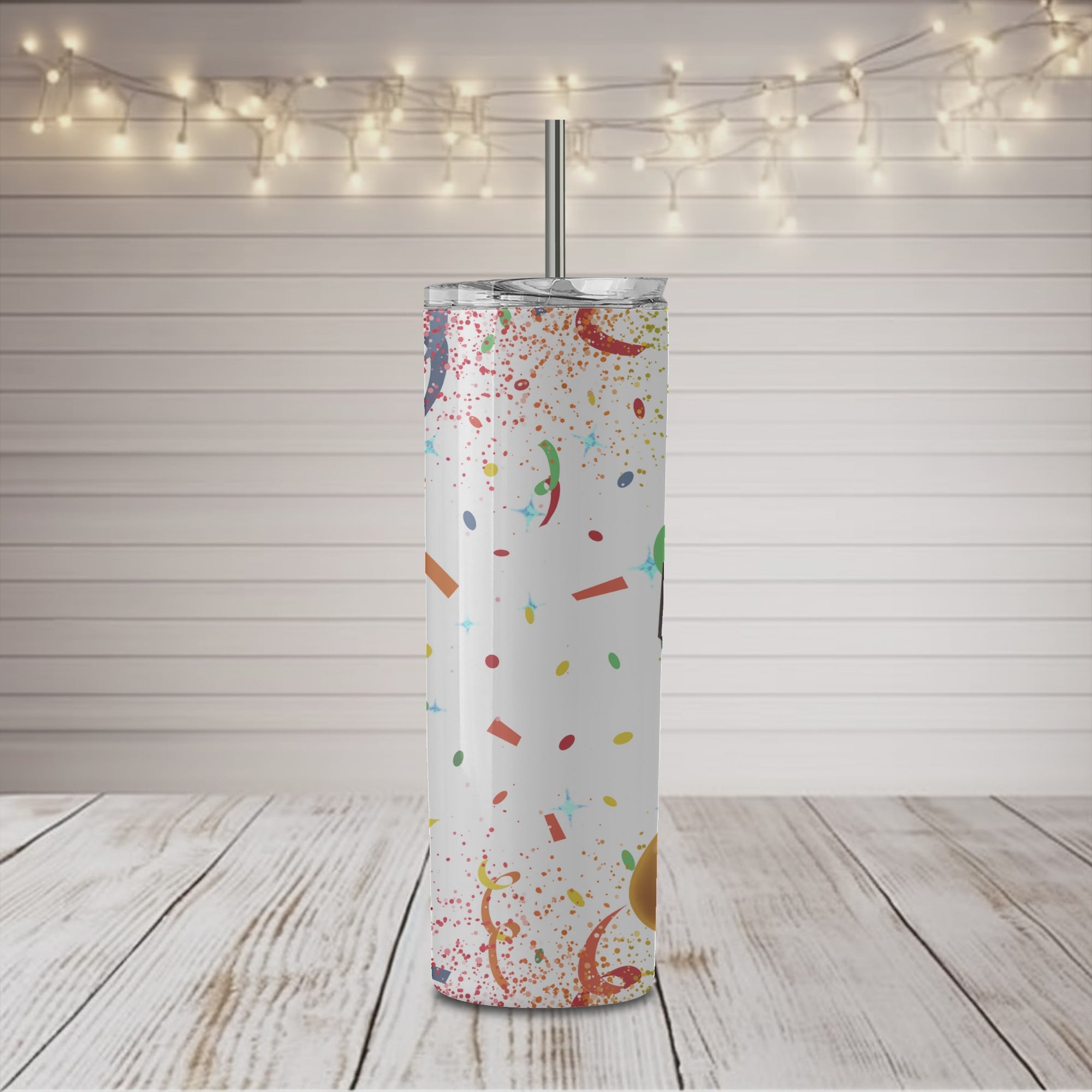 Bingo Rainbow Colors 20 oz Skinny Tumbler